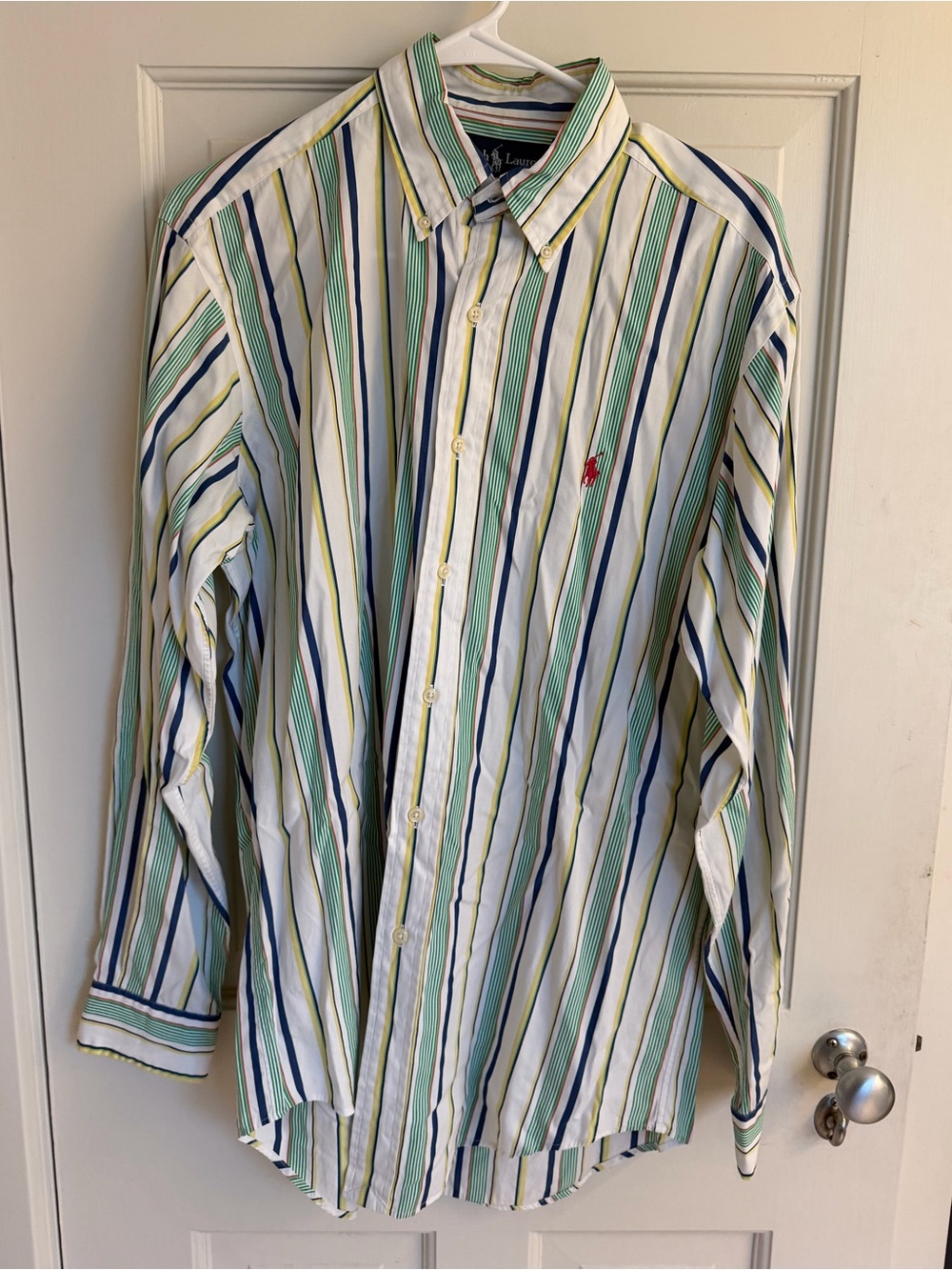 Ralph Lauren Men's 90’s Vintage Striped Button-Down Shirt | Medium